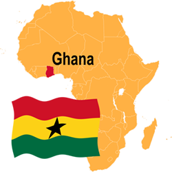 Map of Ghana