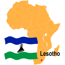 Map of Lesotho